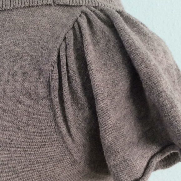 Converse Gray Cowl Neck ShortSleeve Belted Sweater - Picture 4 of 8